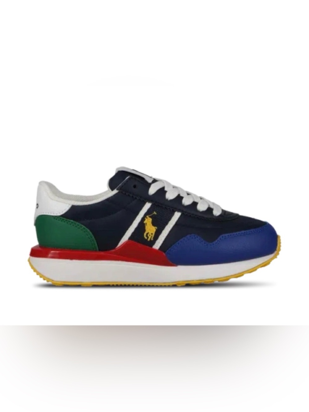 Polo by Ralph Lauren Train 89 Sport PS Navy/Multicolor/Yellow Low-Top Sneaker
